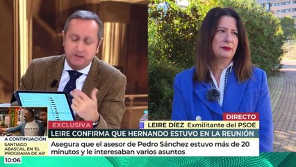 Choque en directo de Carlos Cuesta con Leire Díez: "¡Usted es cloaca!"