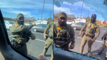 Masked Border Patrol Agents Caught on Video Smashing U.S. Citizen's Truck Window Before Detaining Him, He Says
