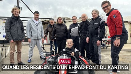 Quand les résidents d’un Ehpad font du karting