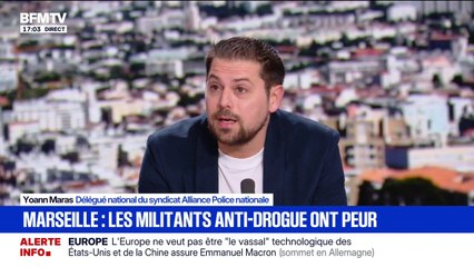 Lutte contre le narcotrafic: "En France, on a environ 3.000 points de deal", détaille Yoann Maras, délégué national Alliance Police nationale