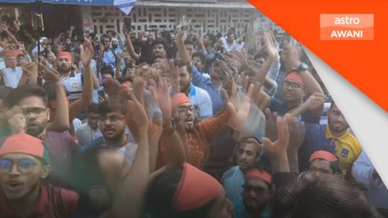 Penunjuk perasaan rai hukuman mati ke atas Sheikh Hasina