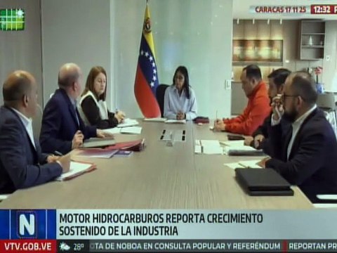 Ministra Delcy Rodríguez reporta que el motor hidrocarburos aporta casi el 17% al PIB