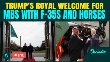 VIDEO: Trump’s ROYAL WELCOME for Saudi Prince MBS at the White House |F-35s Overhead, Horses & Flags