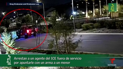 Arrestan a un agente del ICE fuera de servicio por apuntarle con un arma a un menor