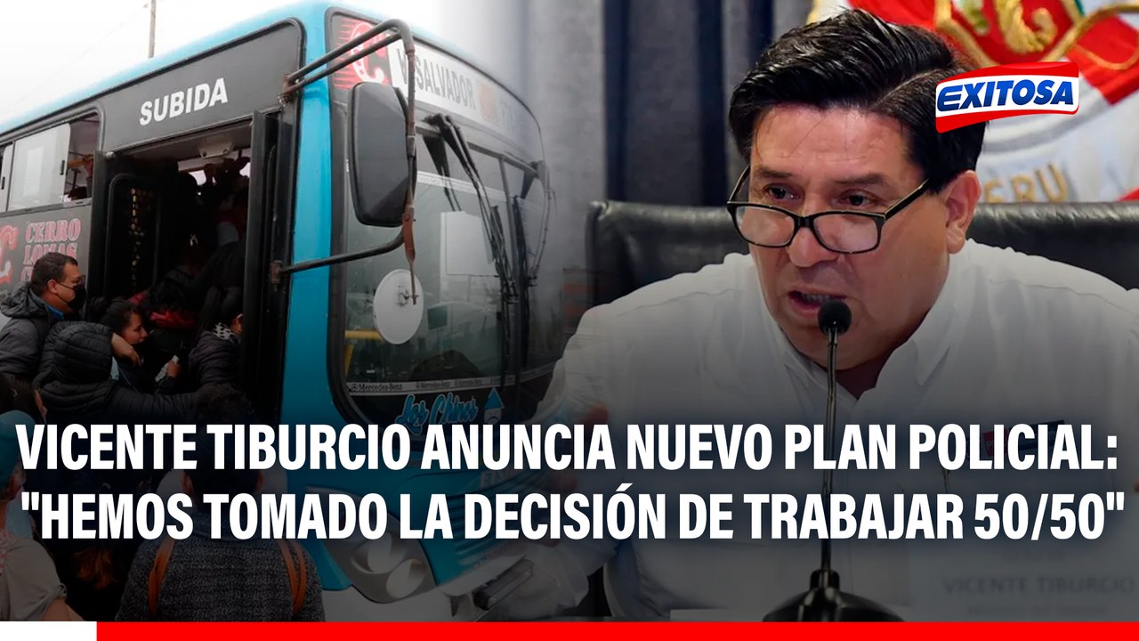 Vicente Tiburcio anuncia nuevo plan policial: "Hemos tomado la decisión de trabajar 50/50"