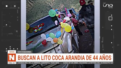Desesperada búsqueda de Lito Coca Arandia desaparecido en Mizque, Cochabamba