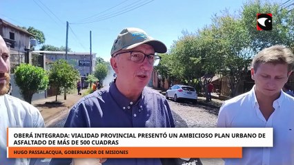 Oberá Integrada Vialidad Provincial presentó un ambicioso plan de asfaltado de más de 500 cuadras