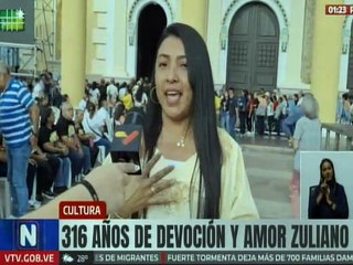 Feligreses celebran 316 años de devoción en honor a la Virgen del Chiquinquirá