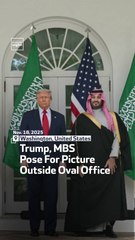 Trump, MBS Pose For Picture Outside Oval Office