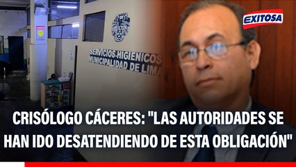 Presidente de Aspec sobre escasez de servicios higiénicos: "Las autoridades se han ido desatendiendo de esta obligación"