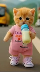 Dudi dudi dum dum 🍼😻#shorts #shortsfeed #dudidudidam #catshorts