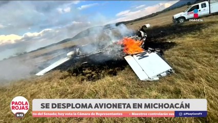 Se desploma avioneta en Purépero, Michoacán | DPC con Paola Rojas