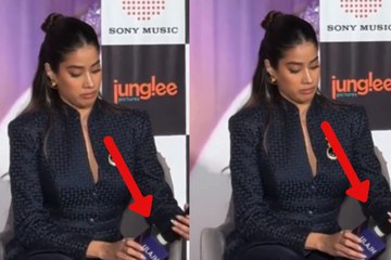 Indian actress faces embarrassing moment during conference