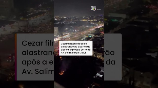 Morador registra janela de apartamento quebrar após explosão na Zona Leste de São Paulo