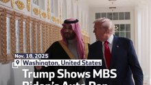 Trump Shows MBS Biden’s Auto Pen Photo