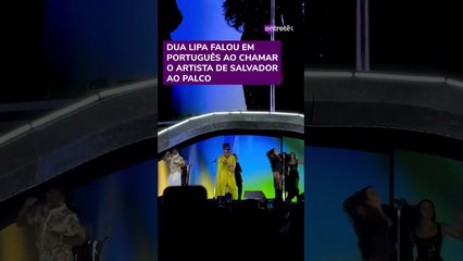 Dua Lipa canta com Caetano Veloso e Carlinhos Brown e fala português em SP