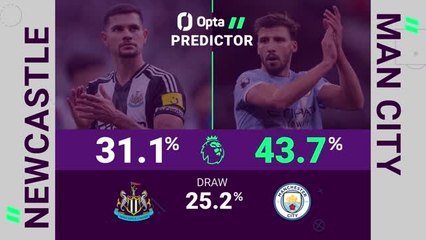 Newcastle v Manchester City - Opta Predictor