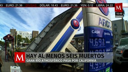 Río atmosférico golpea California; reportan al menos seis muertos