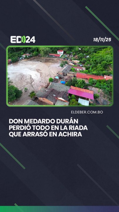Don Medardo Durán perdió todo en la riada en Achira