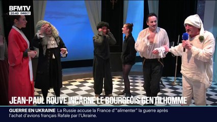 L'acteur Jean-Paul Rouve incarne le "Bourgeois Gentilhomme" au Théâtre Antoine