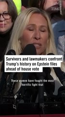 Survivors and Lawmakers Confront Trump’s History On Epstein Files Ahead Of House Vote [VERTICAL]