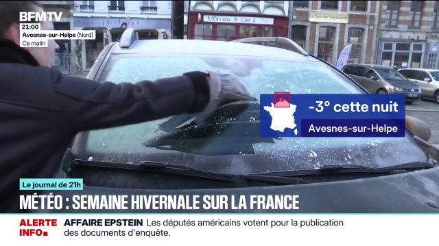-3 degrés à Avesnes-sur-Helpe: le froid continue de gagner du terrain en France