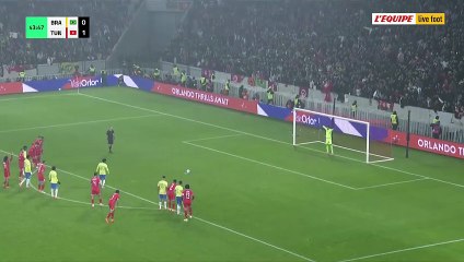 Estevao égalise pour le Brésil face à la Tunisie - Foot - Matches amicaux