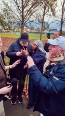 You Failed English Test! Hamza Den Vs Chirs | Speakers Corner