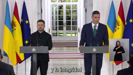 Pedro Sánchez - España movilizará 817 M€ para reforzar la defensa de Ucrania... (18.11.25)