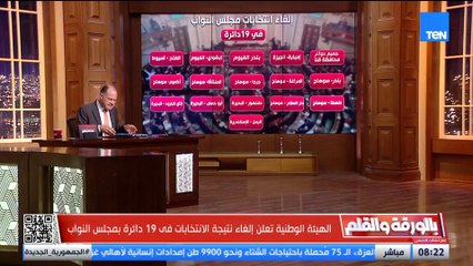 الديهي في رسالة نارية بعد إلغاء الانتخابات بـ 19 لجنة": لا تبتزوا الدولة الدولة لا تستحق إلا التقدير