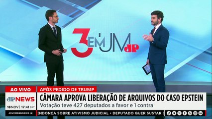 Câmara dos EUA aprova liberação de arquivos do caso Jeffrey Epstein; Fabrízio Neitzke analisa