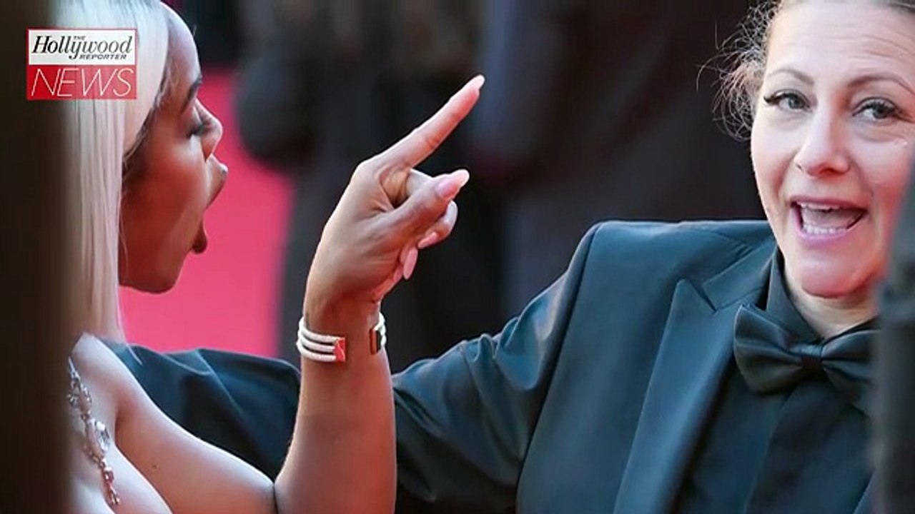 Kelly Rowland Tense Exchange With Security Guard on Cannes Red Carpet Caught on Camera | THR News Video
