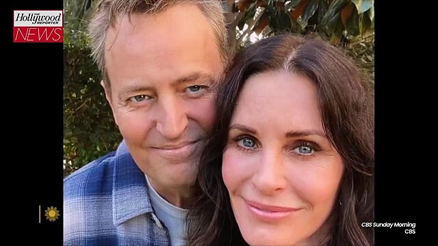 Courteney Cox Says Late 'Friends' Co-Star Matthew Perry Visits Me a Lot | THR News Video