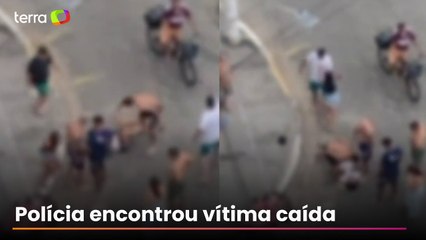Jovem é espancado no meio da rua por grupo no litoral de São Paulo