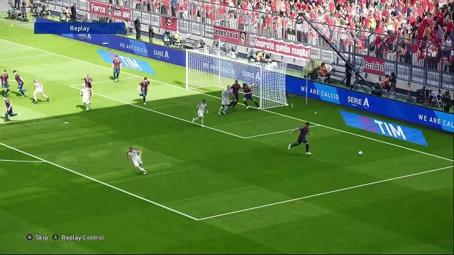 Serie A Drama! AC Milan vs Bologna – Full Match Master League PES 2021
