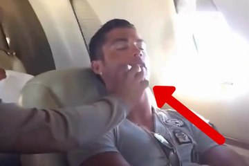 Cristiano Ronaldo becomes the victim of an embarrassing prank while he sleeps
