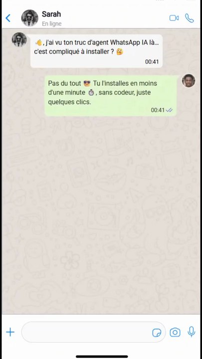 whatsapp discution
