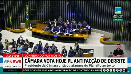 AGORA: Guilherme Derrite lê relatório do PL Antifacção