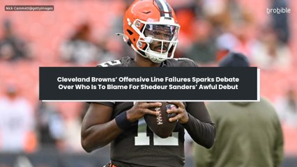 Cleveland Browns’ Offensive Line Failures Sparks Debate Over Who Is To Blame For Shedeur Sanders’ Awful Debut