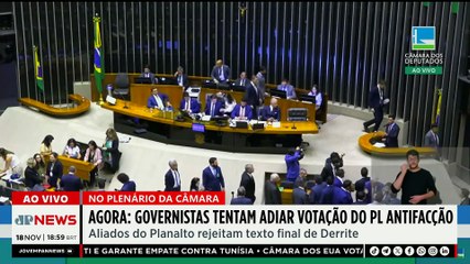 Câmara derrota governistas e segue votação do PL Antifacção