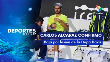 Carlos Alcaraz confirmó su baja en la Copa Davis por lesión DEPORTES TELESUR 18-11-2025