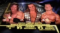 Triple H vs Shawn Michaels vs Chris Benoit - World Heavyweight Championship Triple Threat Match - WrestleMania 20 14/3/04