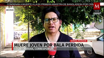 Joven muere por bala perdida en el municipio de Quiroga, Michoacán