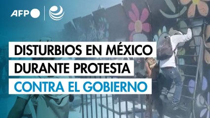 Disturbios en México durante protesta contra el gobierno de Sheinbaum