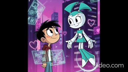 La robot adolescente Sheldon cantandole a Jenny Mi Chispa de Metal