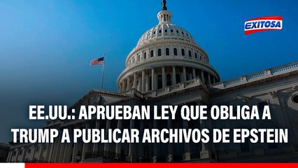 EE.UU.: Aprueban ley que obliga a Trump a publicar archivos de Epstein