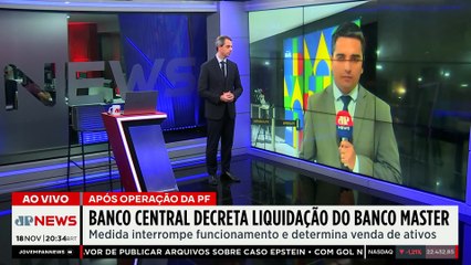 Banco Central decreta liquidação do Banco Master após prisão do dono