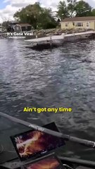 She thinks she owns the lake 😡