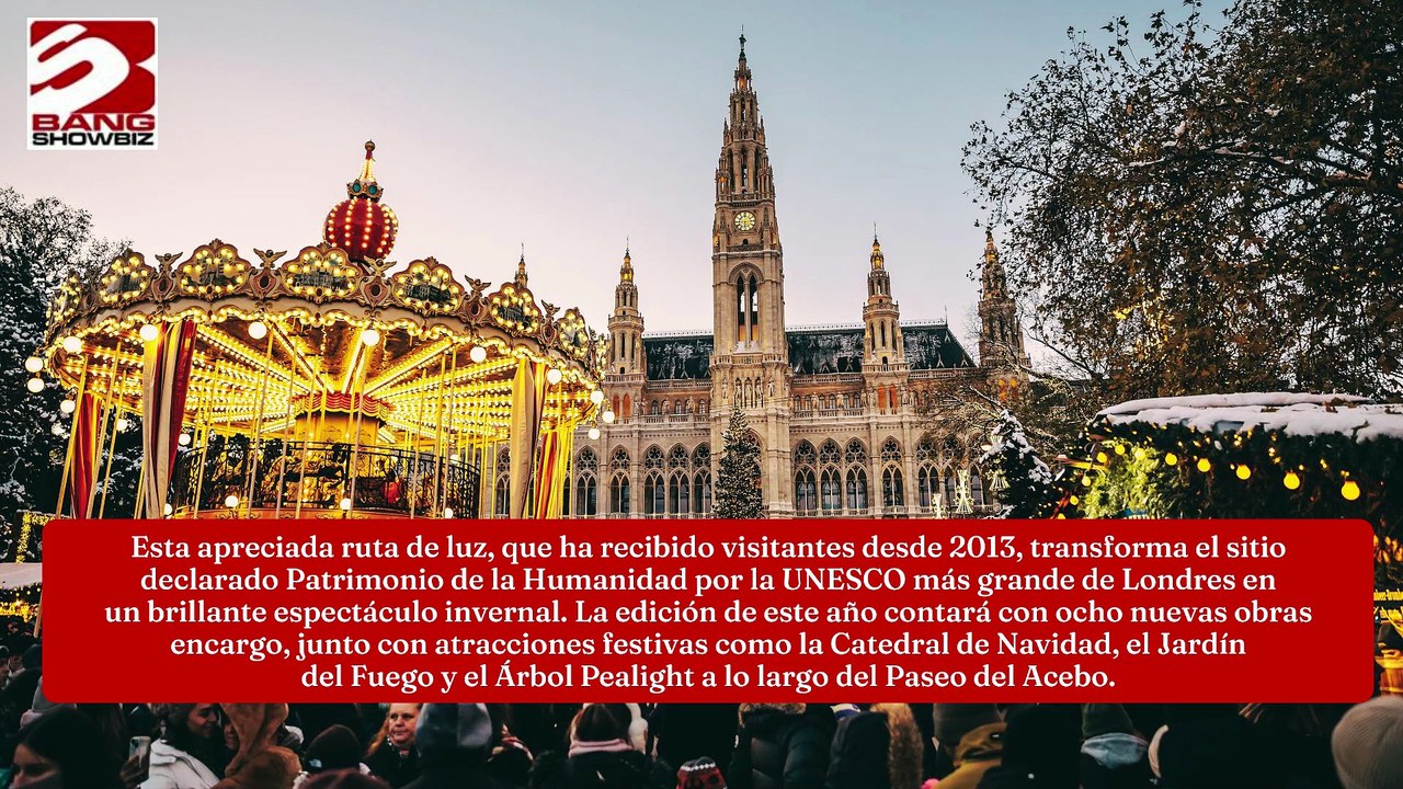 La Navidad en Kew regresa con nuevas instalaciones de iluminación de estreno mundial