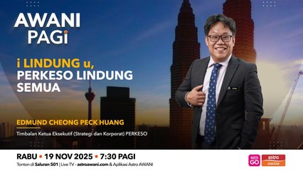 AWANI Pagi: i LINDUNG u, PERKESO LINDUNG Semua